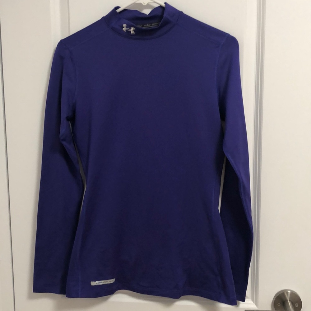 Purple Under Armour cold-gear Size M